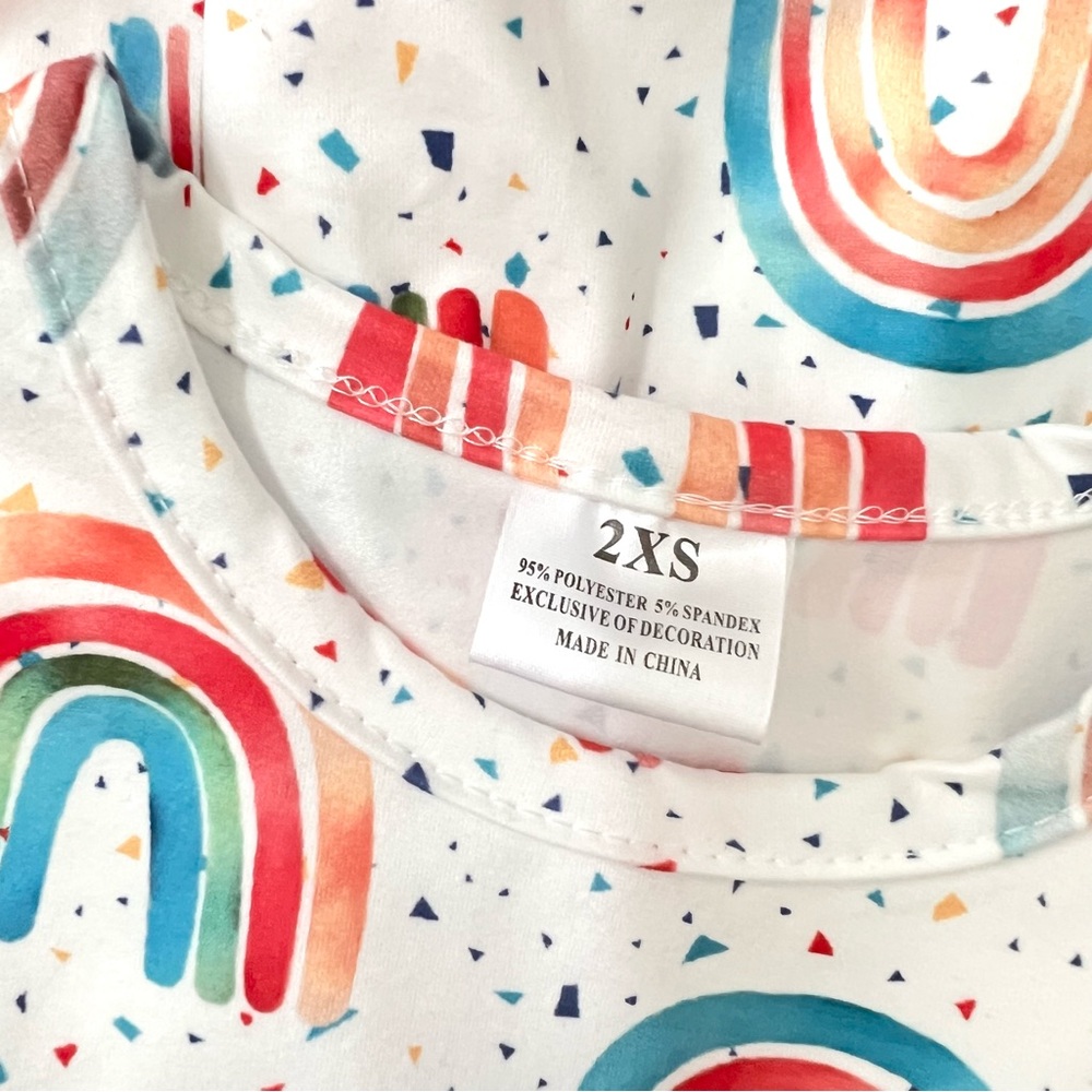 Girl Boutique Colorful Rainbow Dress - Picture 2 of 2
